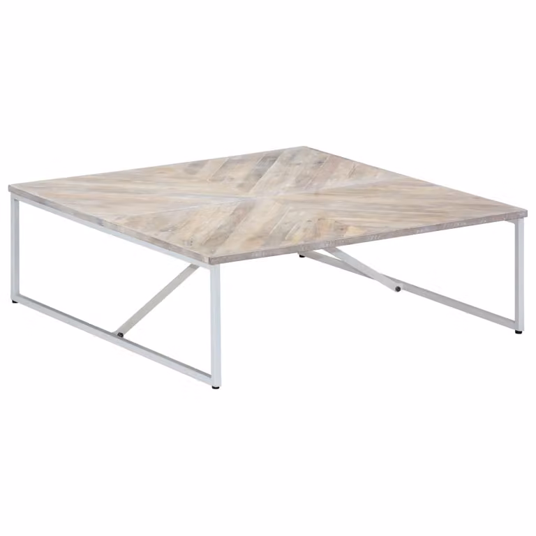 Maison Exclusive - Tavolino da caffè 110x110x36 cm, in legno massello di mango