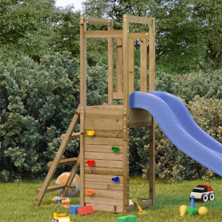 vidaXL Set da Gioco da Esterno 53x46,5x169 cm Legno di Pino Impregnato