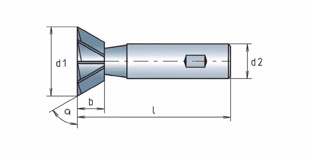 Fresa angolare DIN 1833C TipoN D.20mm 60deg HSS-Co Z.10 MAYKESTAG