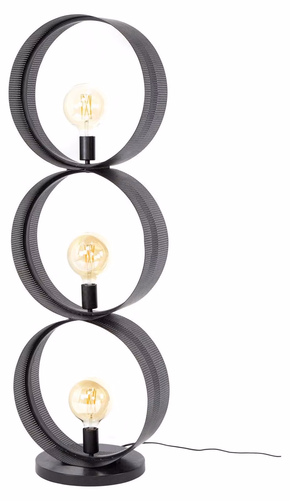 Lampada da terra FURNLUX Ring antracite 40 cm / Colore principale: nero / Dimensioni: 40 x 122 x 30 cm