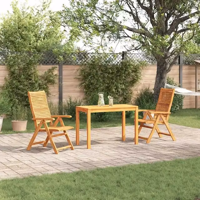 Set da Pranzo per Giardino 3 pz Marrone 3375623