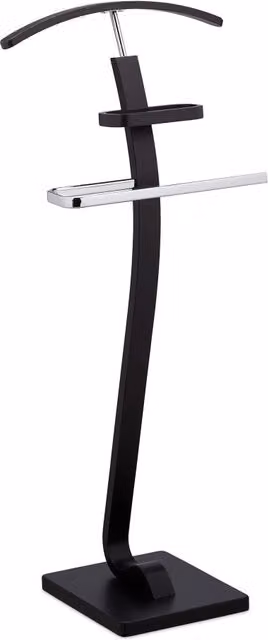 Servo muto moderno porta abiti design elegante camera da letto 30 x 45 x 10 cm in metallo nero 13_0011911