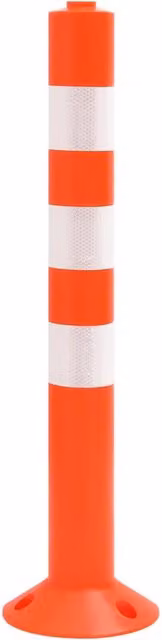 Set di 10 dissuasori per il traffico DESIGN IN in plastica, colore arancione, Altezza: 75 cm, modello CFW3669901