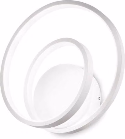 Lampada da parete LED Oz Ap On-Off Ideal-Lux bianca con luce up-down in metallo