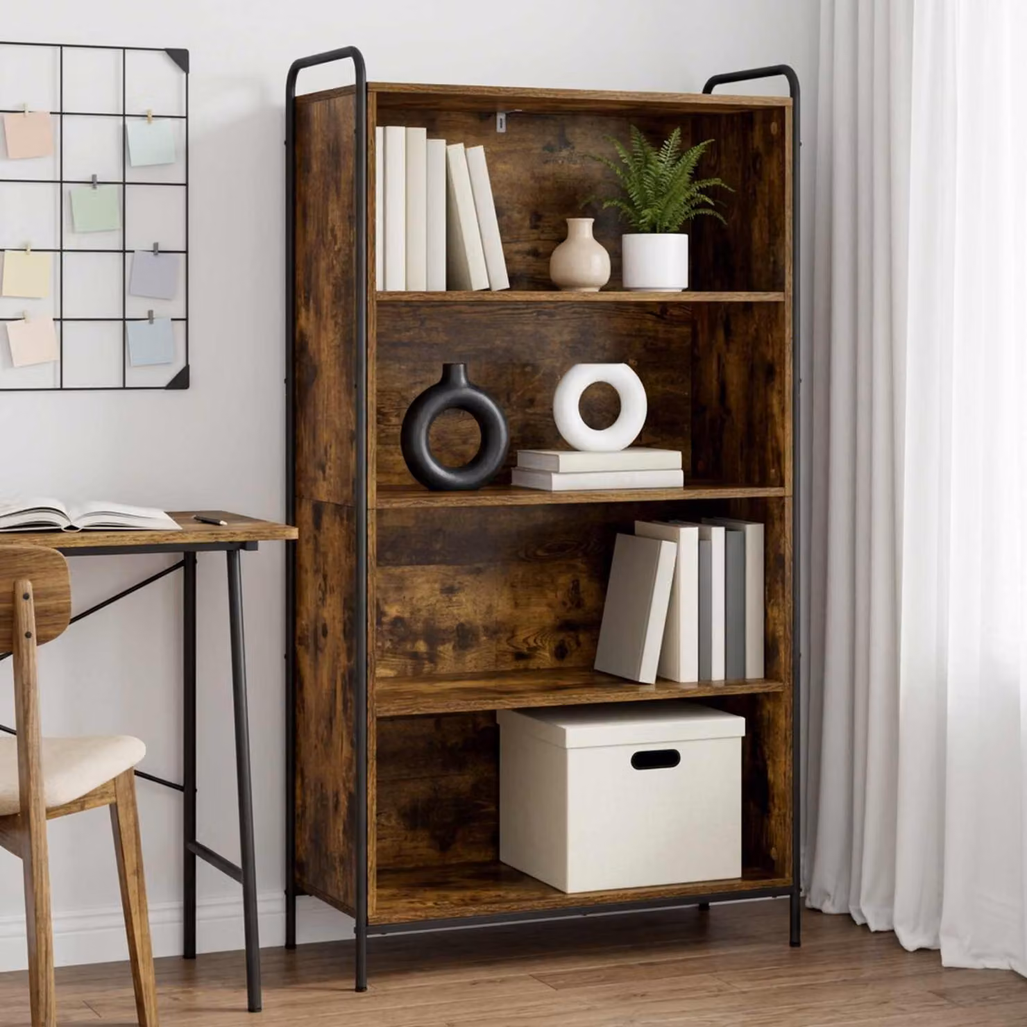 vidaXL Armadio per Libri 55,5 x 33 x 174 cm Legno ingegnerizzato