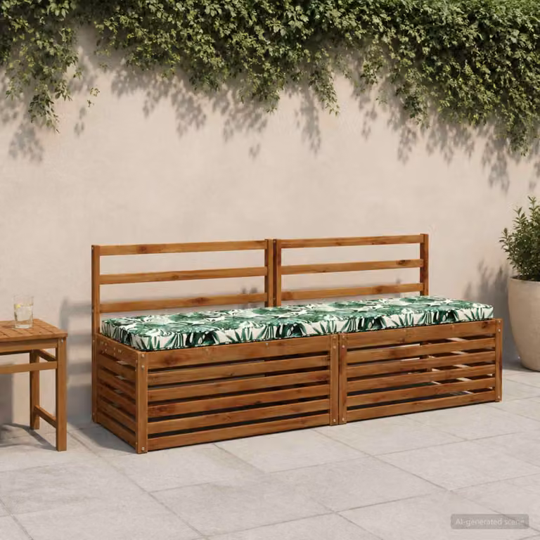 Cuscino per panchina vidaXL VUGHT verde in poliestere con rivestimento lavabile e resistente ai raggi UV