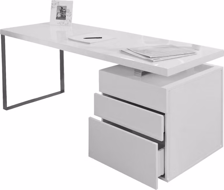 Scrivania 160x70x76 cm bianco