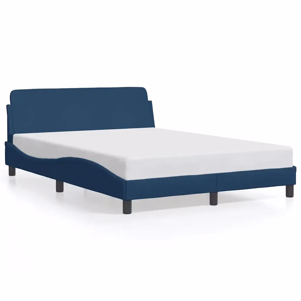 Letto con Testiera Dover Blu vidaXL L/P/H: 140 x 200 cm – 2