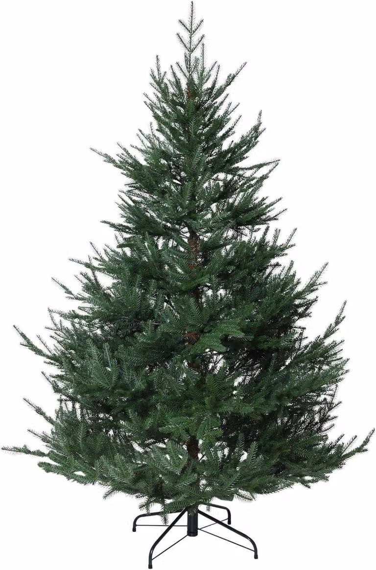 Albero di Natale in abete rosso 150, polietilene verde, 130x150 cm
