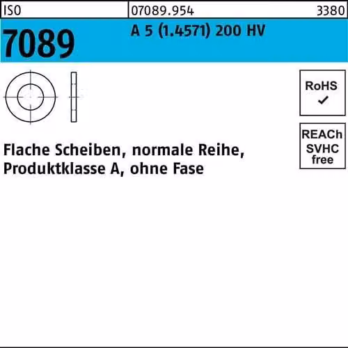 Dischi Reyher ISO7089 A5 200HV 8(8,4x16x1,6) 070899540080000 (100 pezzi)