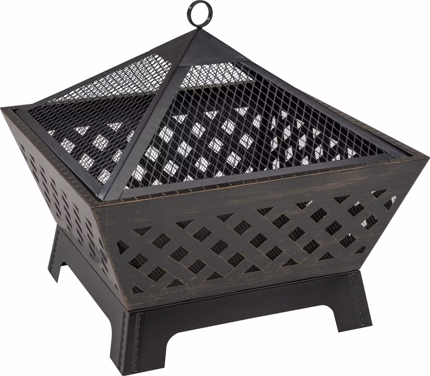 Landmann cesto per il fuoco / pozzo per il fuoco / fuoco da campo 66,5x66,5x63cm 22103