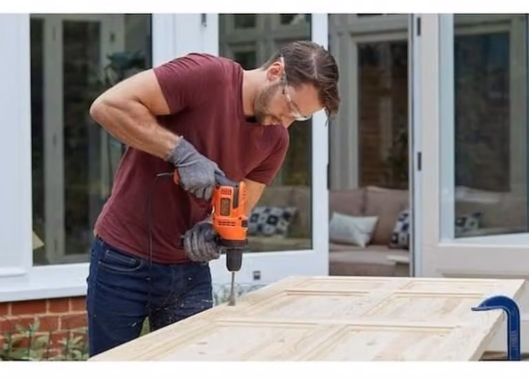 BLACK+DECKER BEH200K-QS Black&Decker Schlagbohrmaschine BEH200K 500W
