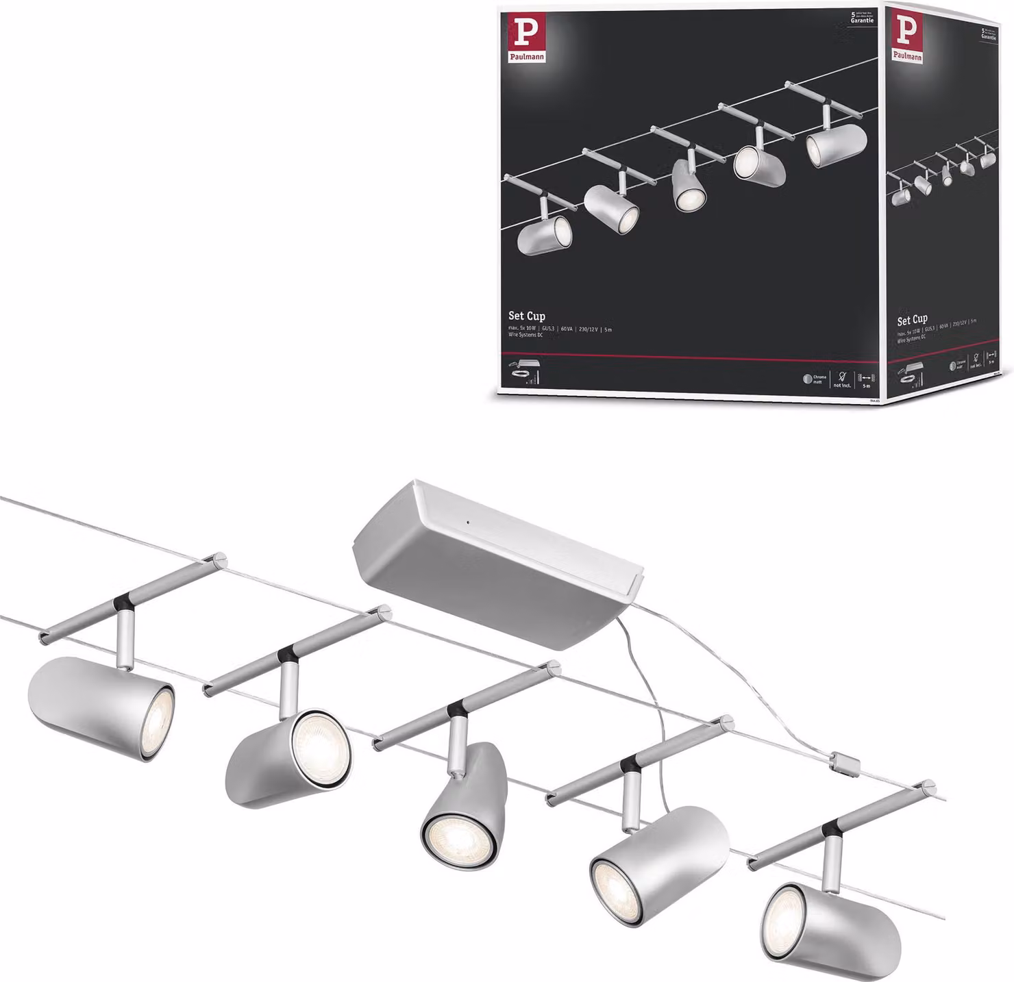 Sistema di cavi Paulmann CorDuo Set base Cup