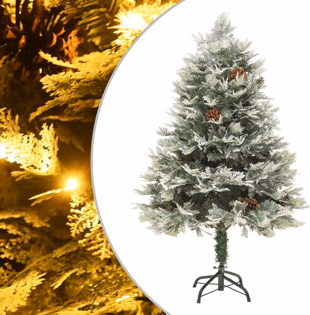 Maison Exclusive - Albero di Natale illuminato con pigne, colore verde, altezza 150 cm
