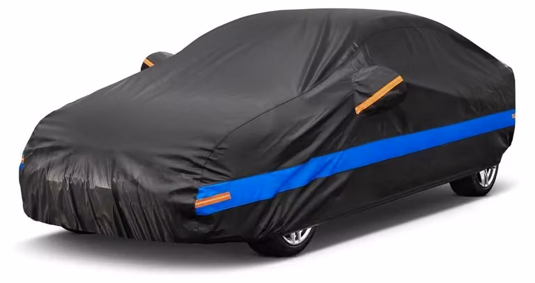 Copertura per auto, 10 strati, impermeabile, traspirante, colore nero, per Kia Rio (2006-2023)