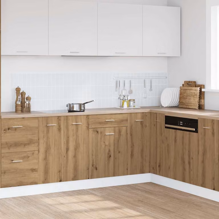 Cassettiera Lyon vidaXL in Rovere Artigianale Marrone L: 50 cm, P: 46 cm, H: 81,5 cm