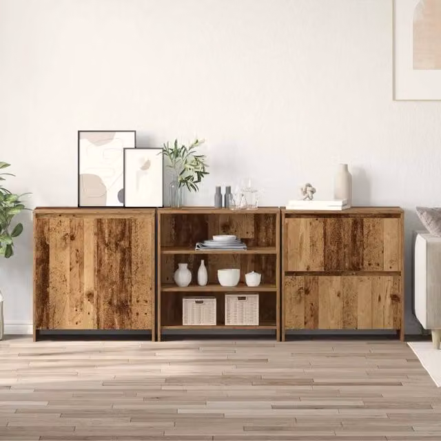 Credenza 3 pz Legno vecchio 70 x 41 x 75 cm 3393156
