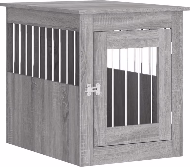 Gabbia Cani da Arredamento Grigio Sonoma 55x75x65cm Multistrato