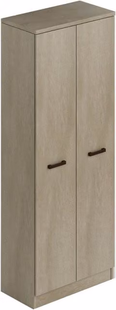 Armadio scarpiera argilla mobile due ante multiuso 6 ripiani cm h182x71x38
