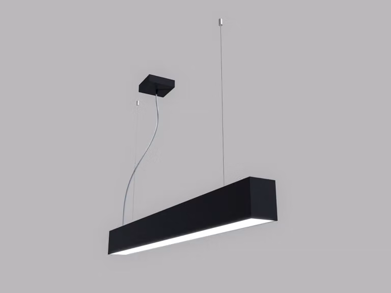 Apparecchio LED a sospensione LINO II P-Z CRI90 dimmerabile DALI, Variante: LINO II P-Z, 900 mm, 24 W, 3360 lm, nero, 3CCT, DALI