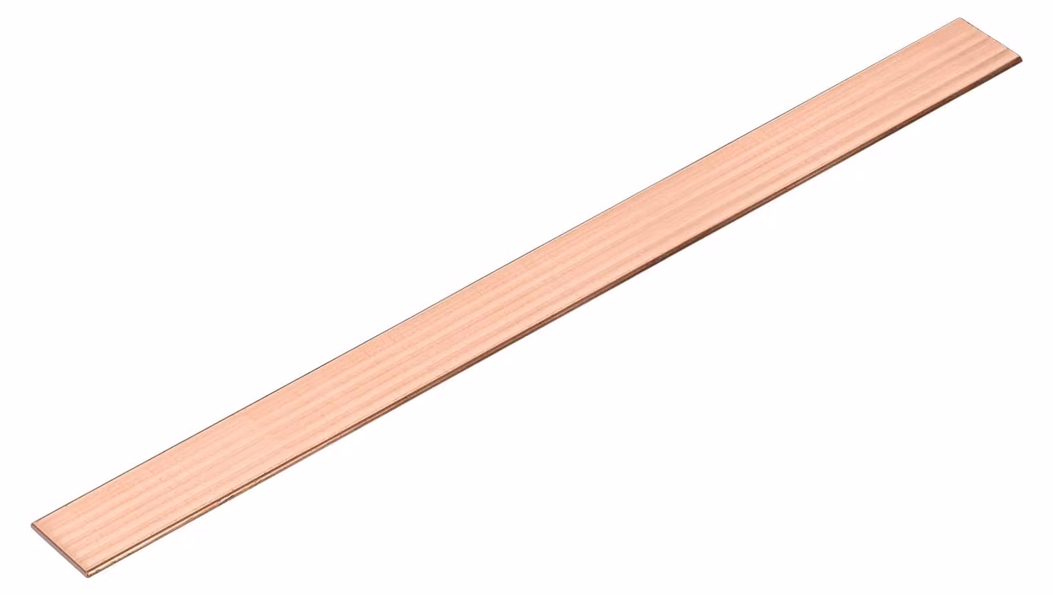 Barra di rame C110, 1x15x330 mm, rame massiccio, per lavori di bricolage