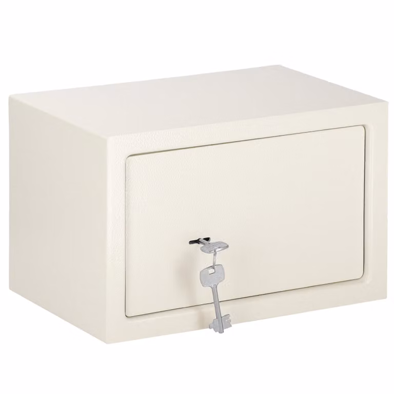 Cassaforte di casa Cassetta di sicurezza con serratura a muro Dimensioni 31 x 20 x 20 cm Cassaforte a chiave