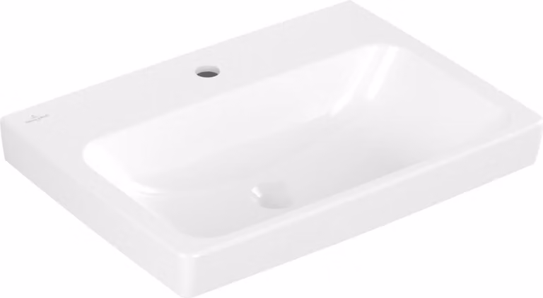V&B Architectura lavabo 60x44,5 cm, chiuso, 1 rubinetto, senza sfioratore, bianco