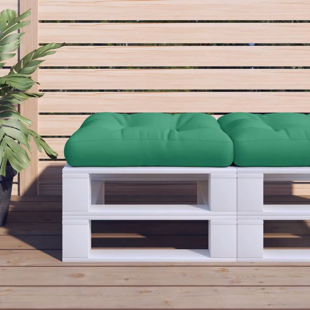 vidaXL Cuscino per Pallet Verde in Poliestere Idrorepellente e Resistente ai Raggi UV
