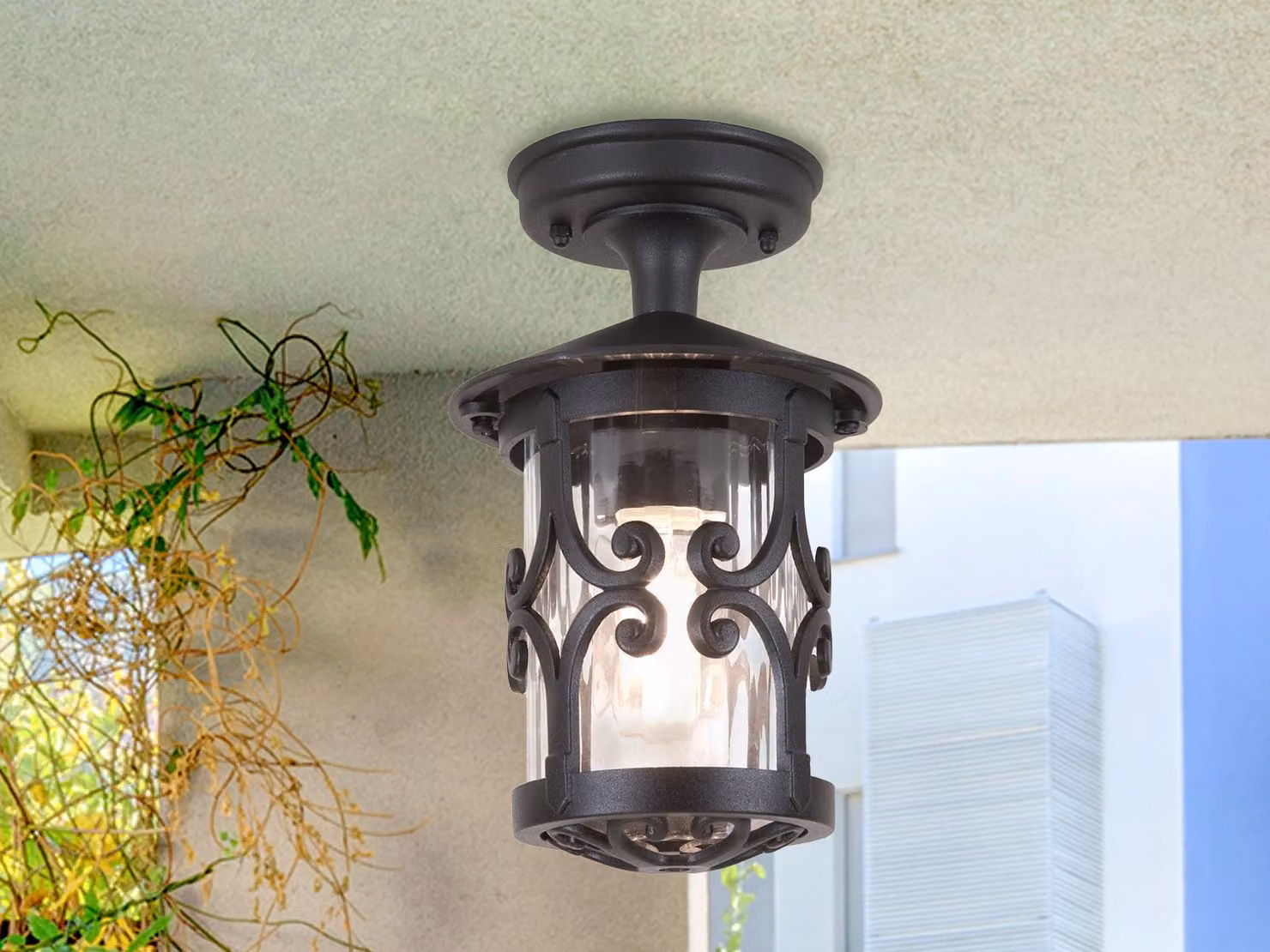 Lampada da esterno Hereford 1xE27 nera Elstead BL13A-BLACK