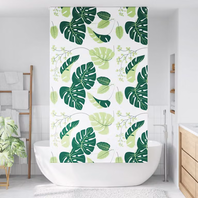 vidaXL Tenda a Rullo Doccia 140x240 cm Larghezza Tessuto 136 cm