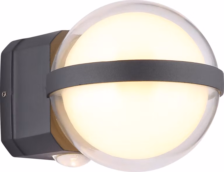 Lampada da parete per esterni lampada da parete in alluminio Faretto da parete a LED per esterni nero 34157