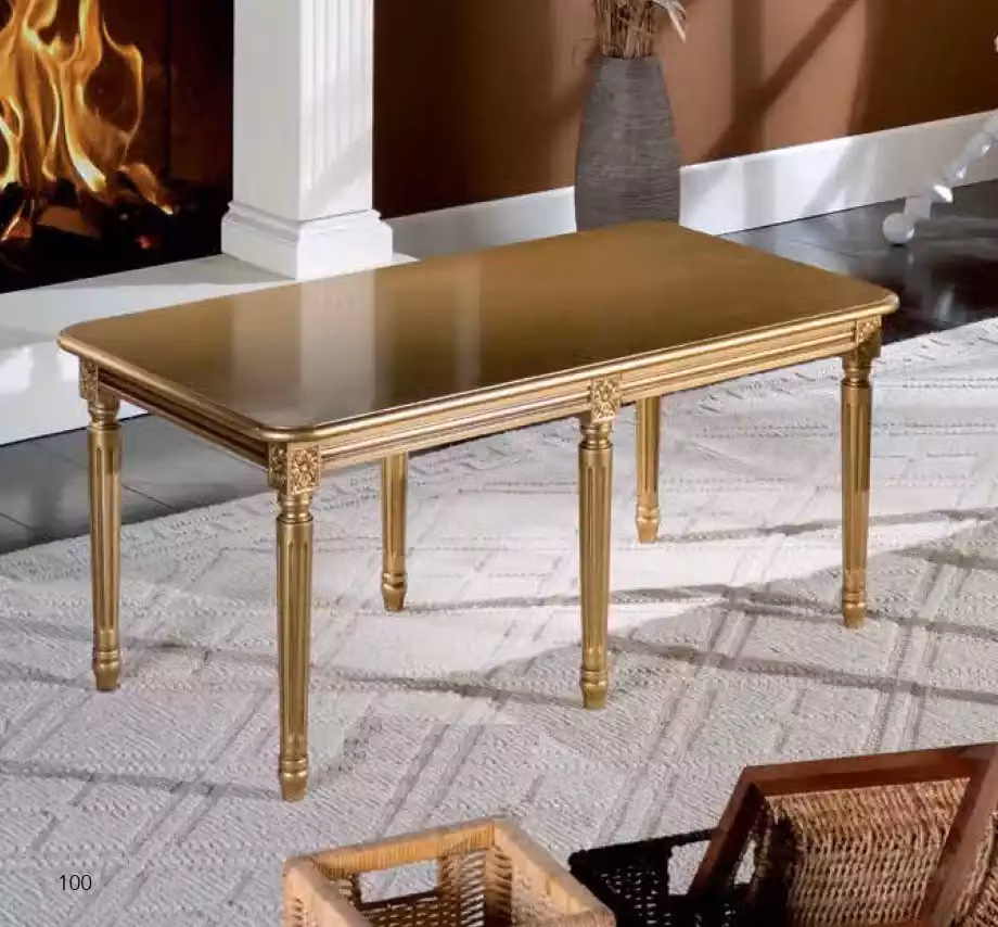 Klassischer Luxus Designer Couchtisch Wohnzimmer Holz Möbel Lehnstuhl