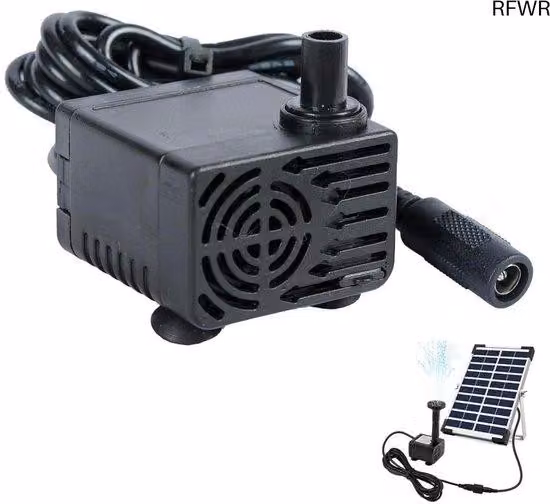 Pompe solari da 12V per laghetti, con ugello a spruzzo regolabile – pompa da 300 l/h per giardini e impianti idrici