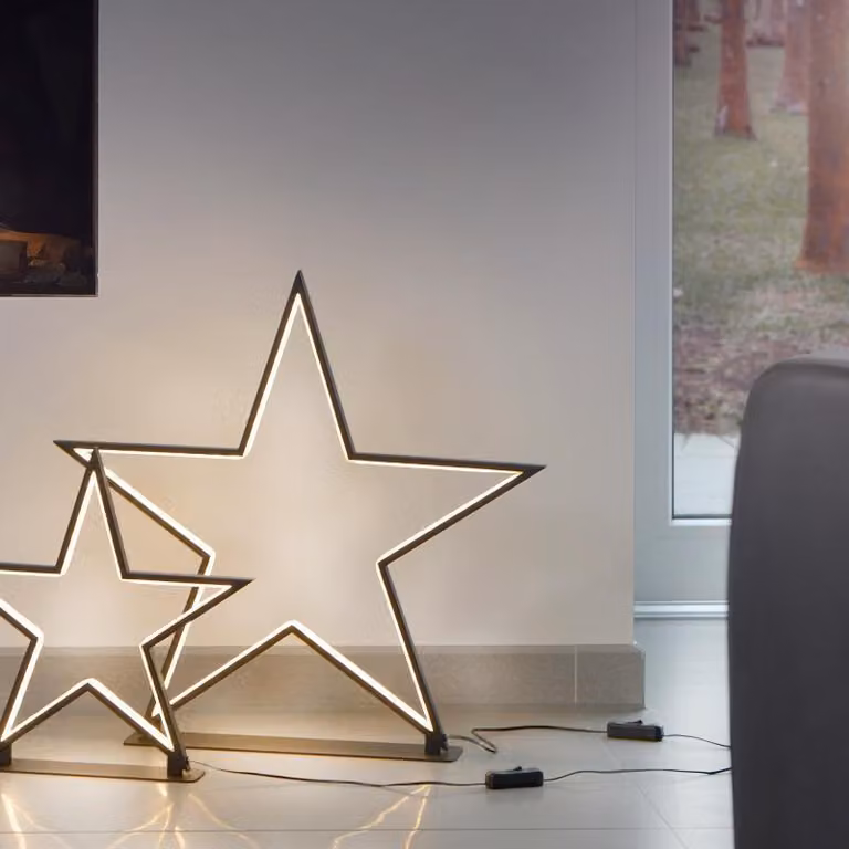 Lampada da tavolo LED star Lucy 50cm nero