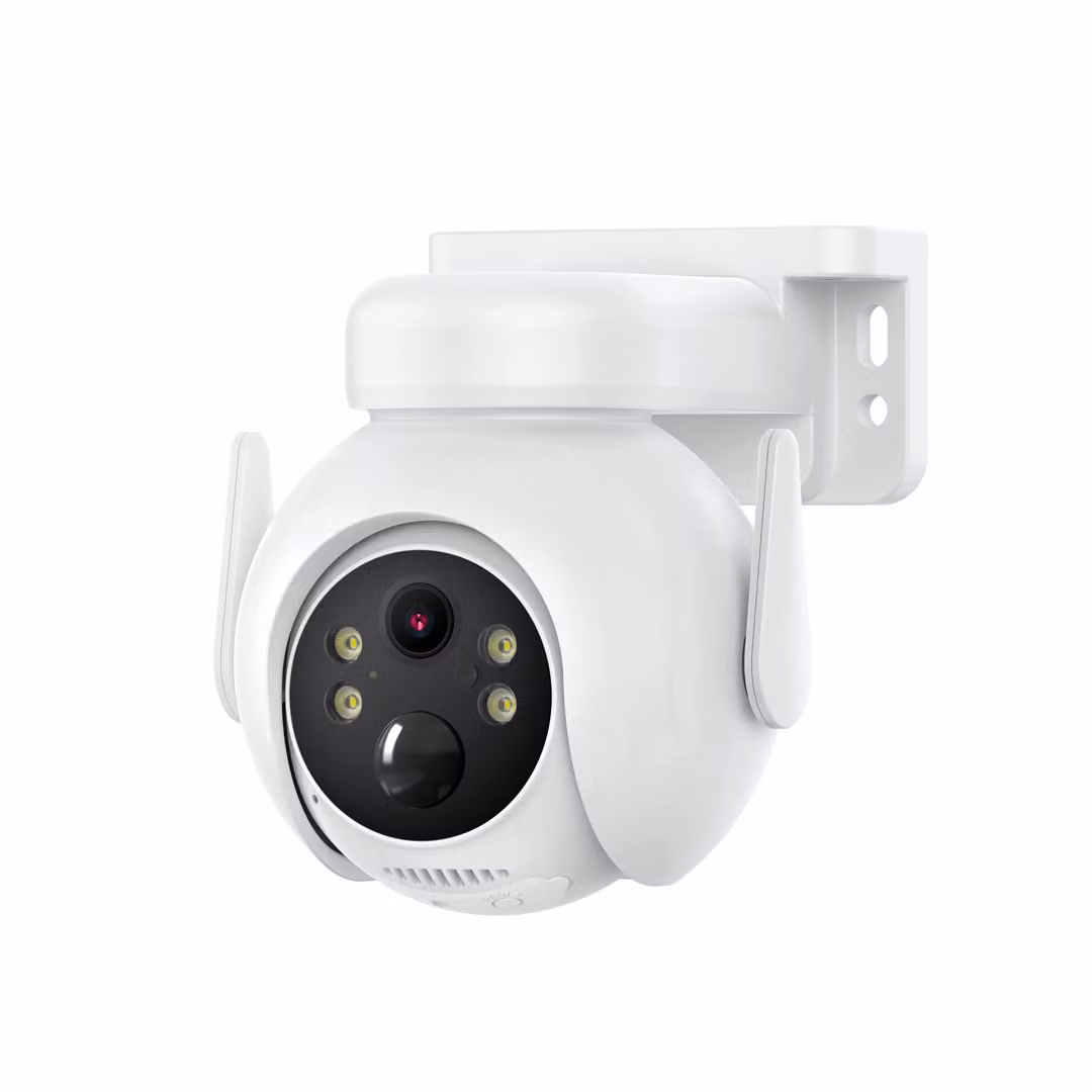 XO Telecamera di sorveglianza CR10 WiFi 2K IP 360° 7800mAh Bianco con allarme