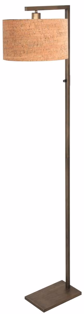 Lampada da terra - bronzo - Stang - metallo tessile - lampada d'atmosfera - E27 - 4894BR - Steinhauer