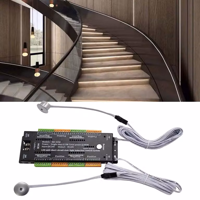 Controller per luci a LED per scale, 24V, con sensore di movimento