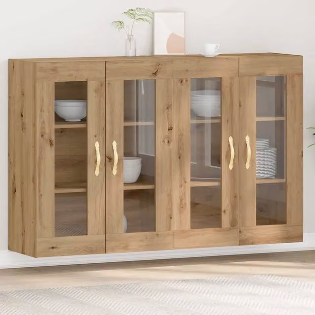 Armadi da Parete 2 pz Rovere artigianale 69,5 x 34 x 90 cm 3334318