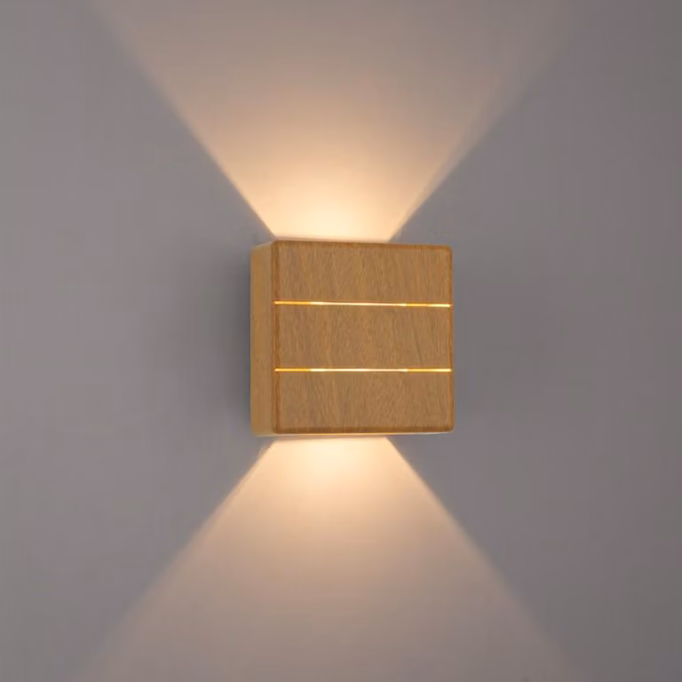 Immax LUXLINE LED da esterno, lampada da parete, finitura rovere, 6 W, 3000 K, 240 V, IP54