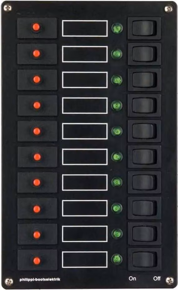 Armadio elettrico Philippi 12V/24V a 10 prese STV 110