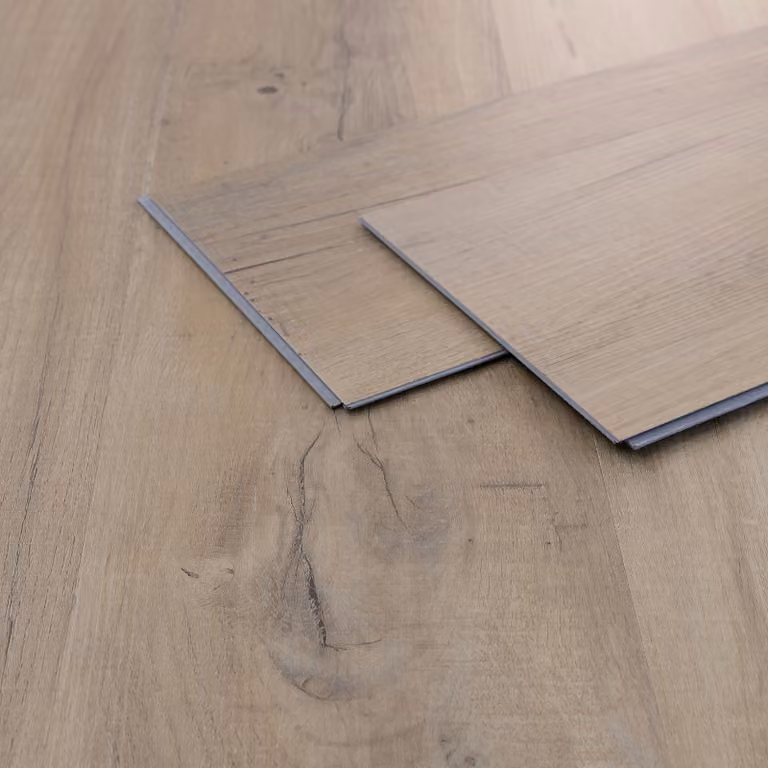 Pavimenti in PVC effetto legno, colore rovere chiaro