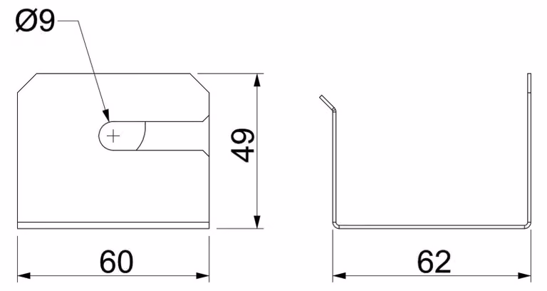 BETTERMANN PLM WB 0810 FS Staffa per cavo per montaggio a parete (7218154)