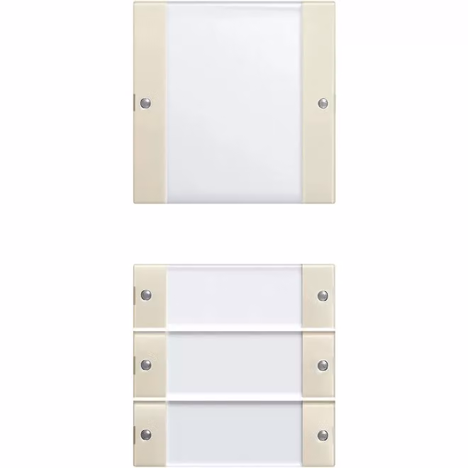 Gira 213401 Set di pulsanti a bilanciere quadruplo BSF Sistema 55 Trasparente/Bianco crema