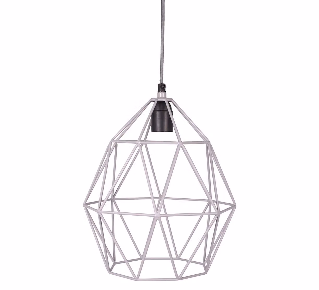 Lampada a sospensione in filo metallico Kidsdepot grigia 30 cm