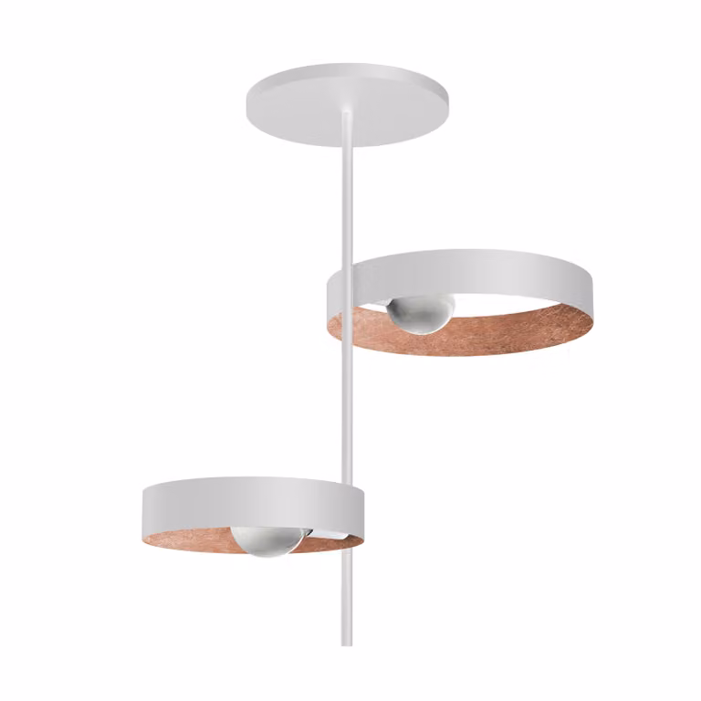 Lampada Da Soffitto Alley Bianca A Foglia 2Xe27
