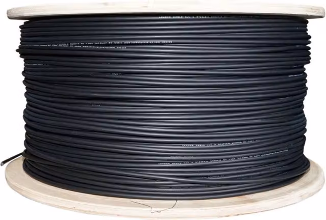 Bobina di cavo per pannello solare Leader nero 6mm x 1000m 1,5KV H1Z2Z2-K
