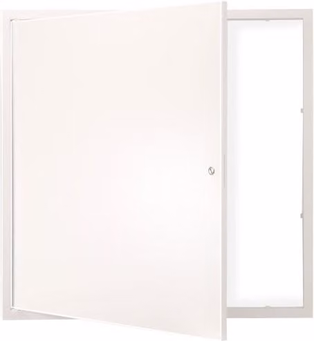 Sportello di ispezione VEVOR in lamiera d'acciaio zincata con serratura e apertura a 165 gradi, superficie da verniciare, L 41,2 cm x P 41,2 cm