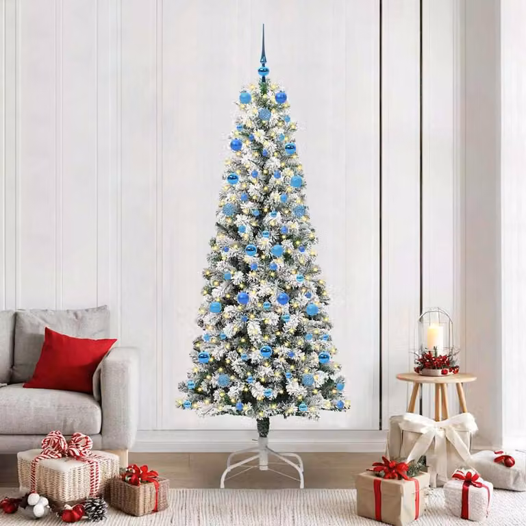 Maison Exclusive - Albero di Natale artificiale pieghevole verde e bianco 210 cm