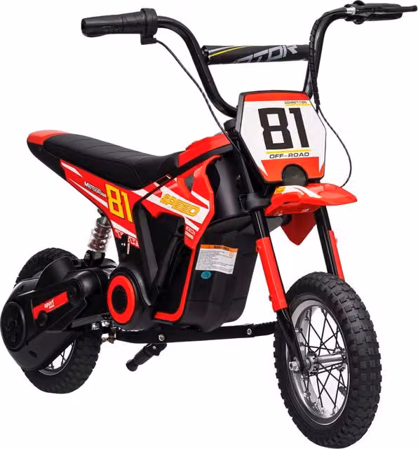 Moto Elettrica per Bambini 24V 250W ¨C Minimal ¨C Rosso