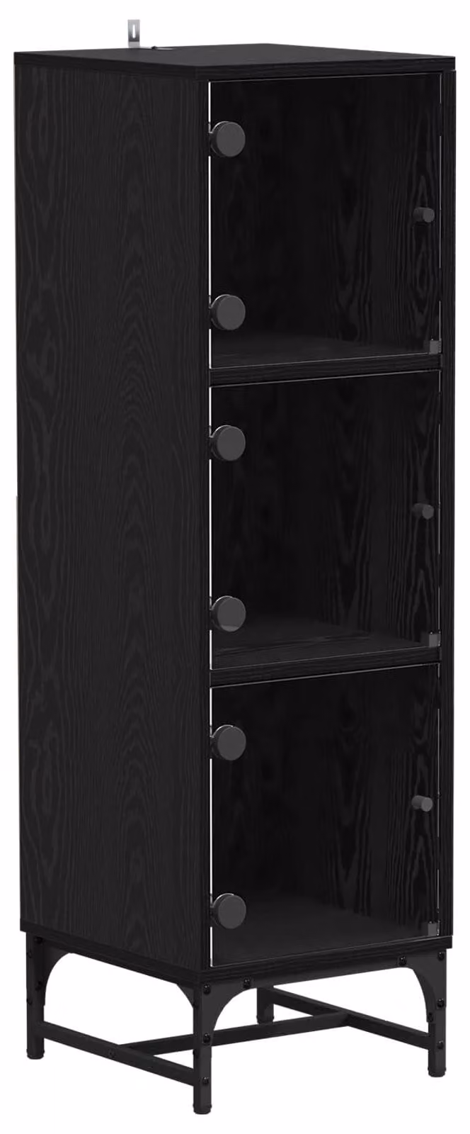 Credenza Rovere Nero 35 x 37 x 117 cm